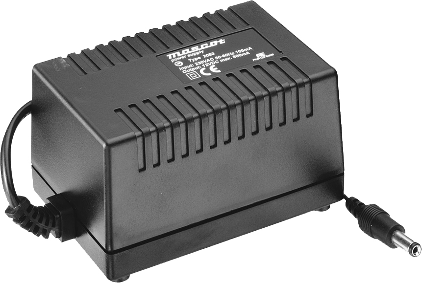 Mascot 2083 12V DC, 10W AC/DC Linear power supply with UK Plug